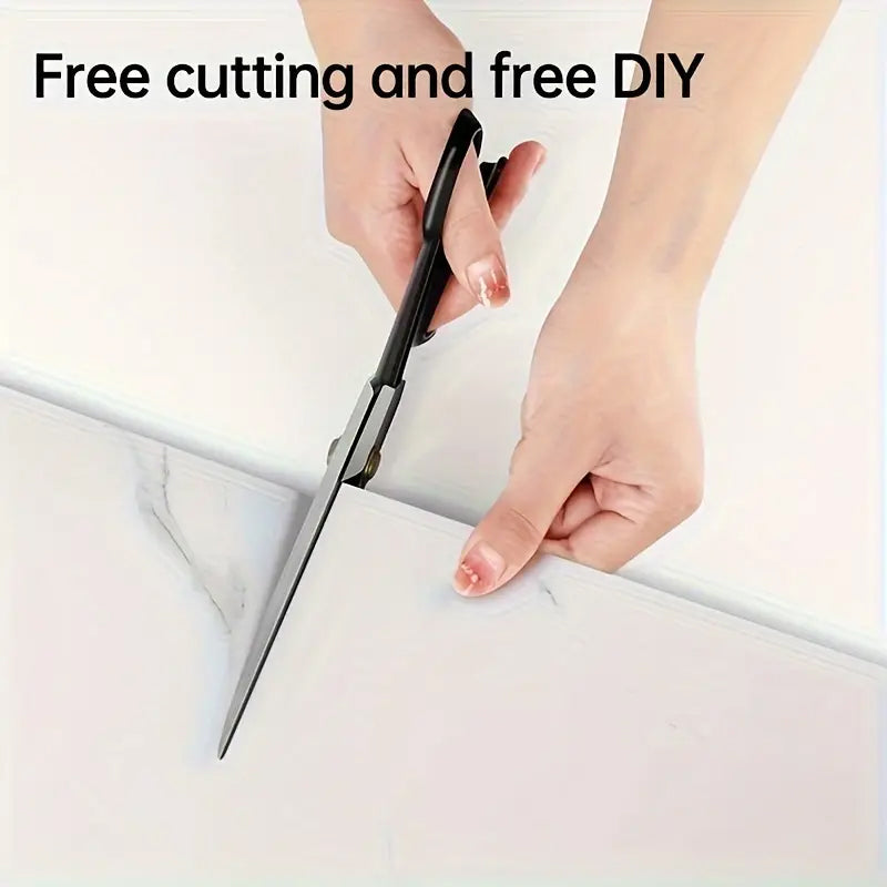 10 Pcs Peel and Stick Wall Tile Stickers Gray Marble