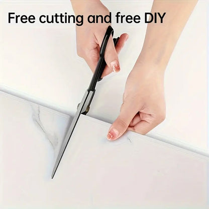 10 Pcs Peel and Stick Wall Tile Stickers Gray Marble